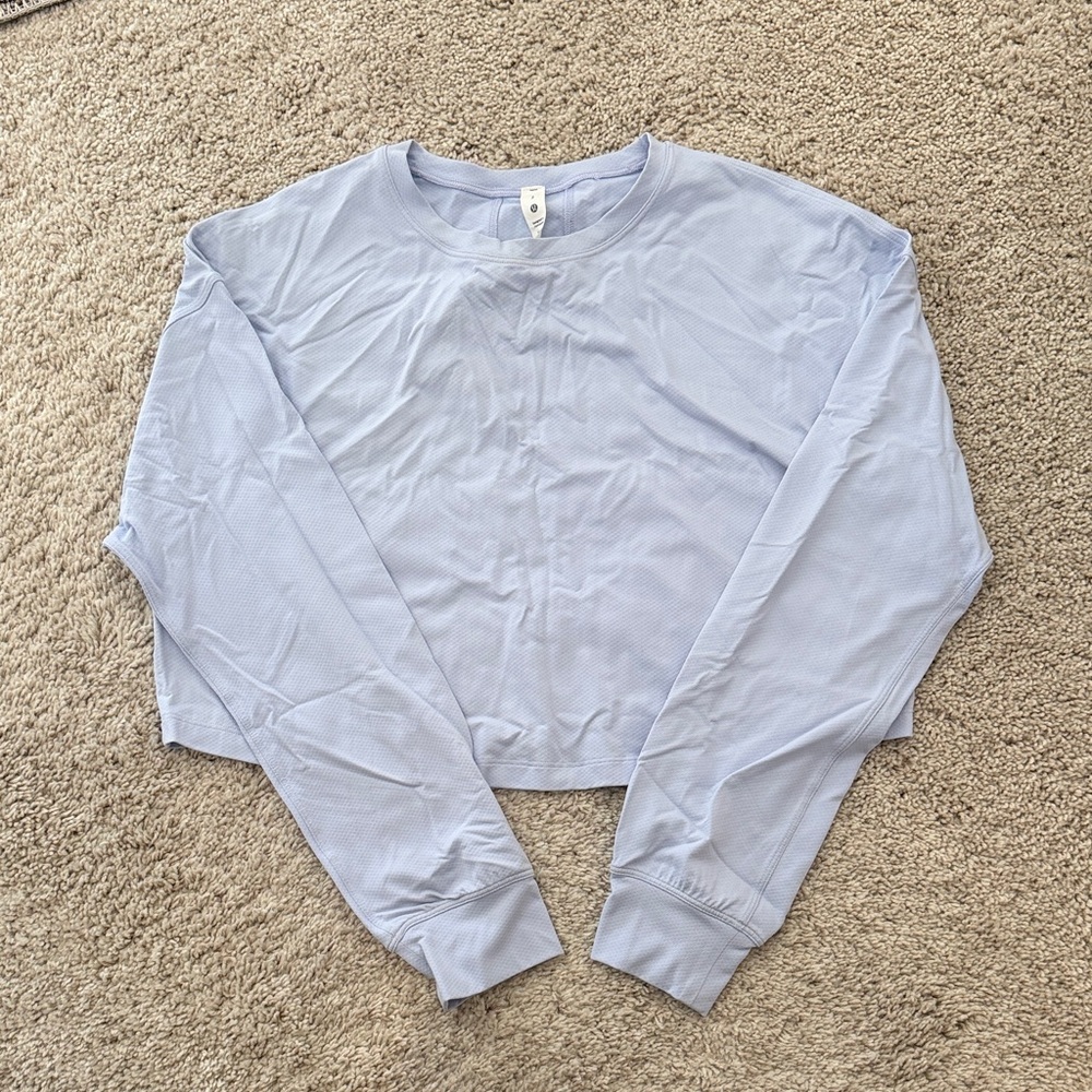 Lilac Long Sleeve Crop Top